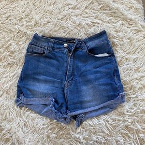 High waisted short shorts